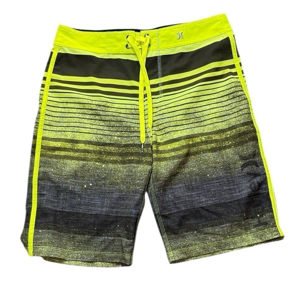 Hurley Neon Green & Gray Board Shorts
